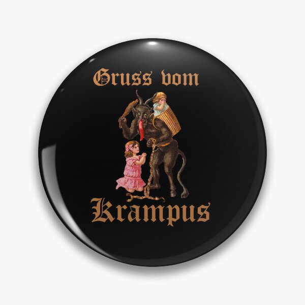 Artikelvorschau,  Gruss vom Krampus - Vintage Retro Krampus mit Kind entworfen und verkauft von Georgy09.