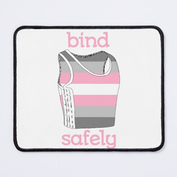 Item preview, Bind Safely (demigirl flag) designed and sold by mossytoothjar.