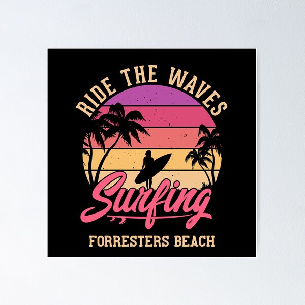 Item preview, Ride the Waves - Surfing - Forresters Beach - NSW Central Coast designed and sold by Corinne Alexa Jackson.