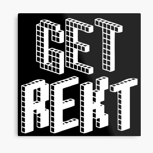 Block Pixelated Metal Prints Redbubble - check backgroundnet robux