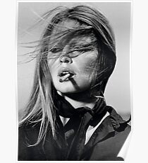 Brigitte Bardot Schwarz-Weiß-Fotografie Poster