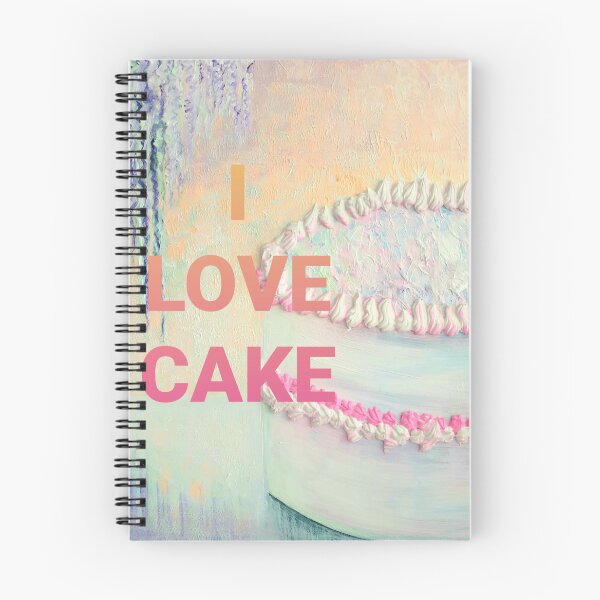 Item preview, I LOVE CAKE Acrylic Painting On Canvas Print designed and sold by ClosLineDesigns.