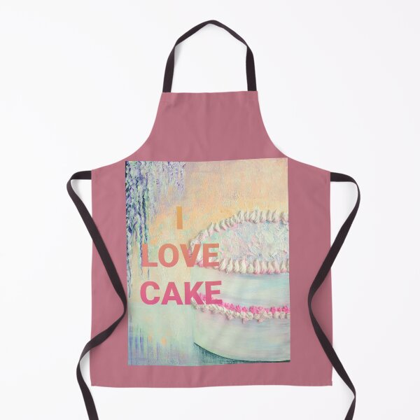 Item preview, I LOVE CAKE Acrylic Painting On Canvas Print designed and sold by ClosLineDesigns.