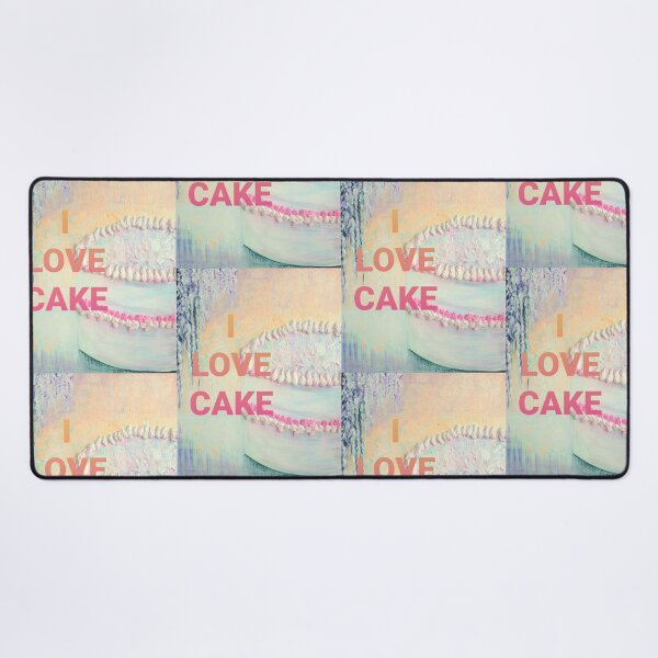 Item preview, I LOVE CAKE Acrylic Painting On Canvas Print designed and sold by ClosLineDesigns.