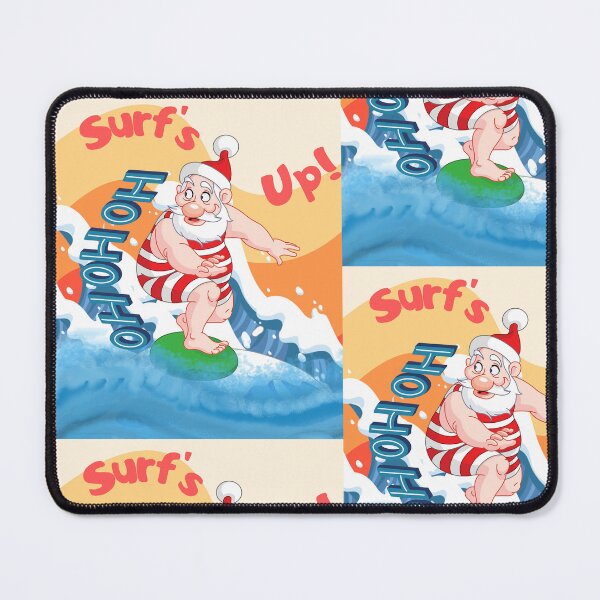 Item preview, Christmas Chronicles - Retro Surf's Up Santa designed and sold by ttsayt1earth.