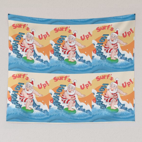 Item preview, Christmas Chronicles - Retro Surf's Up Santa designed and sold by ttsayt1earth.