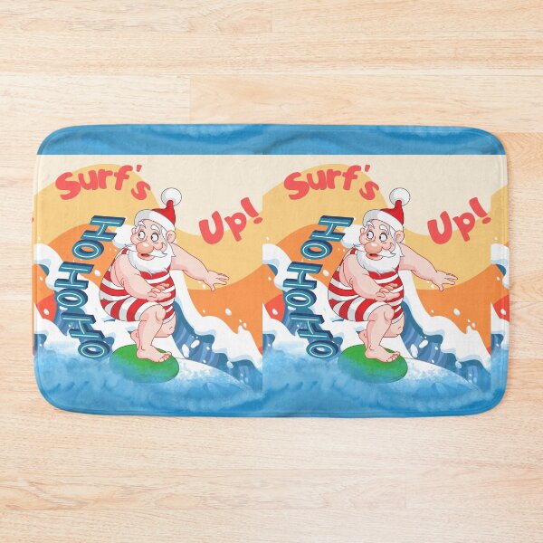 Item preview, Christmas Chronicles - Retro Surf's Up Santa designed and sold by ttsayt1earth.