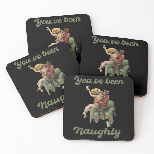 Item preview,  You've been Naughty - Vintage Krampus with Sexy woman designed and sold by Georgy09.