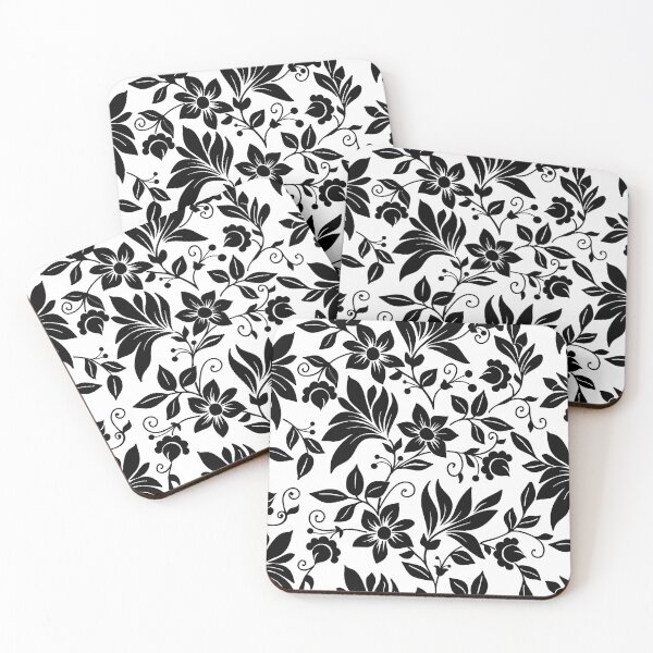 Item preview, Night Garden Flowers (Black) designed and sold by Summer-Winter.