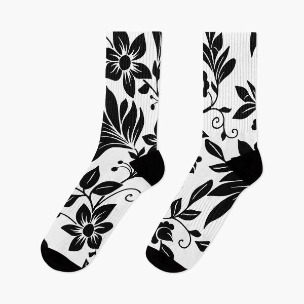 Item preview, Night Garden Flowers (Black) designed and sold by Summer-Winter.