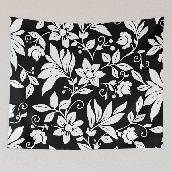 Item preview, Night Garden Flowers (White) designed and sold by Summer-Winter.