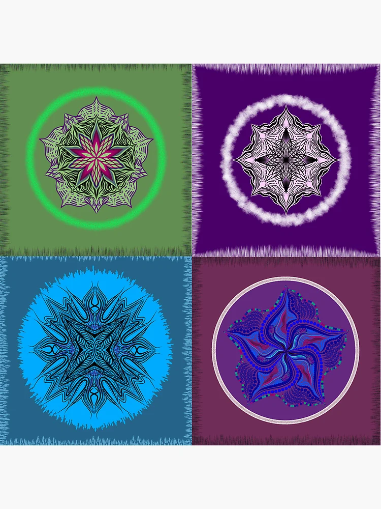 Thumbnail 5 of 5, Coasters (Set of 4), patchwork designed and sold by DragonflycreatN.