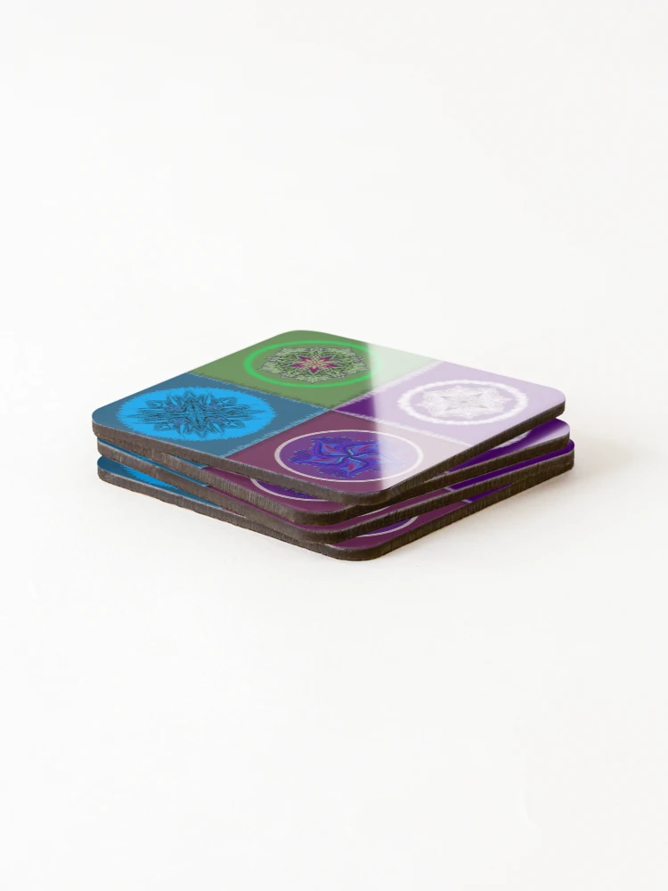 Thumbnail 4 of 5, Coasters (Set of 4), patchwork designed and sold by DragonflycreatN.