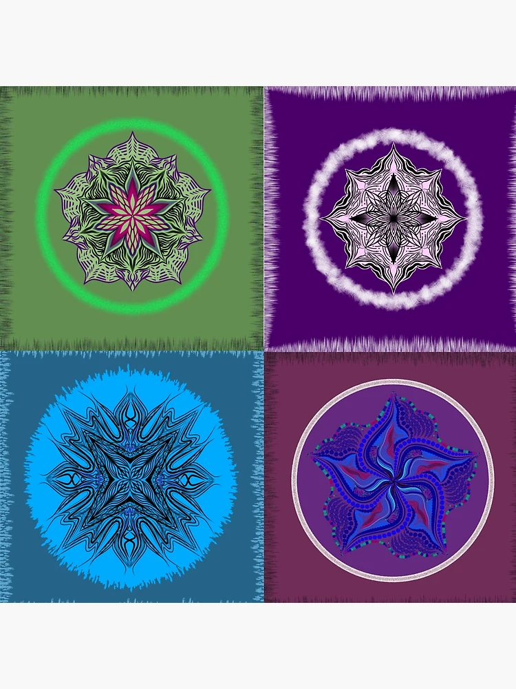 Aperçu 4 sur 4. Coussin avec l'œuvre patchwork créée et vendue par DragonflycreatN.