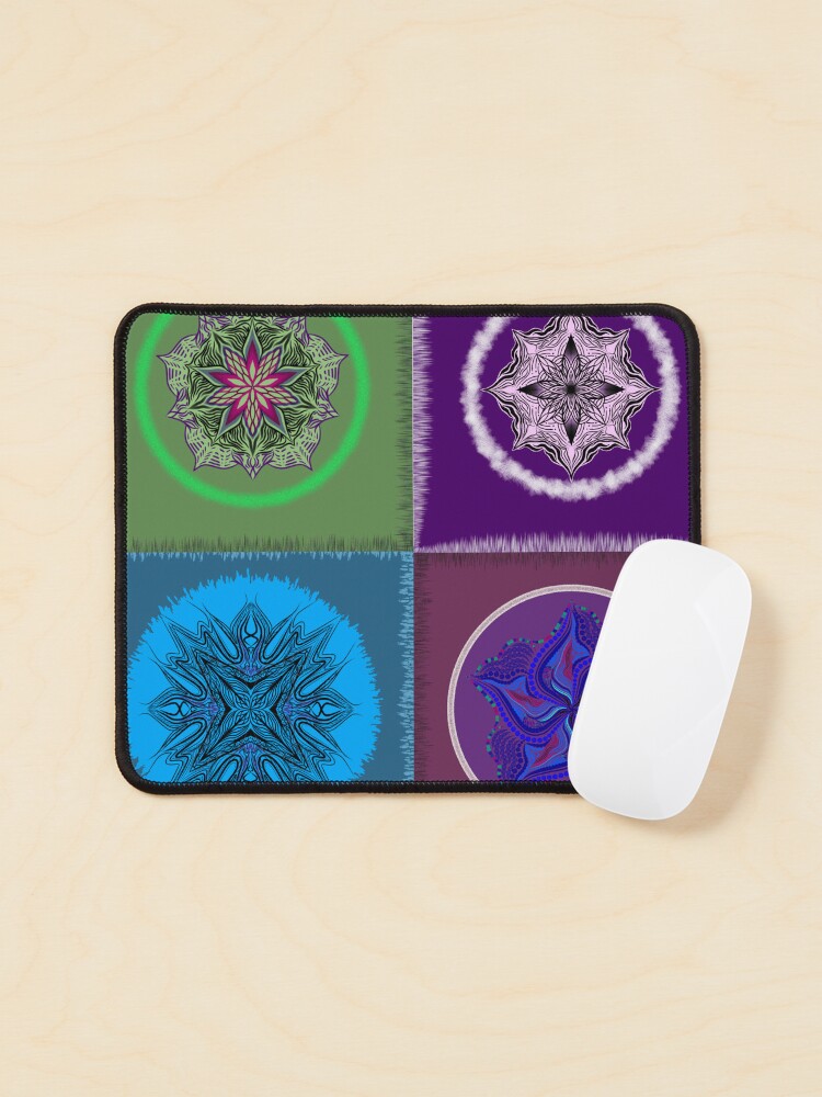 Thumbnail 1 of 5, Mouse Pad, patchwork designed and sold by DragonflycreatN.