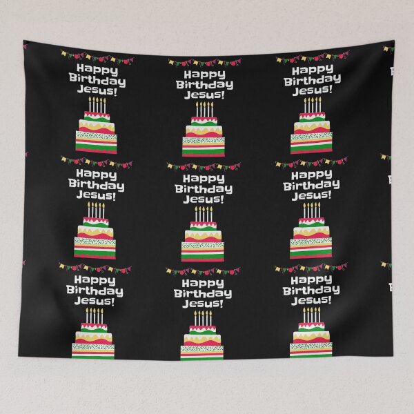 Item preview, Happy Birthday Jesus Merry Christmas Happy Holidays Jesus Birthday Cake designed and sold by Siela.