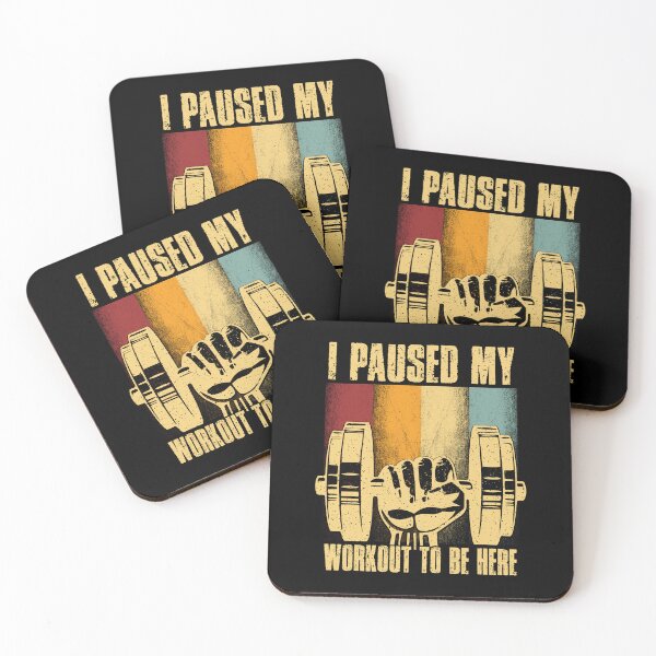 Item preview, I Paused My Workout To Be Here - Vintage Funny Fitness Gym  designed and sold by Whimsical  Thinker.