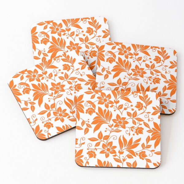 Item preview, Night Garden Flowers (Orange) designed and sold by Summer-Winter.