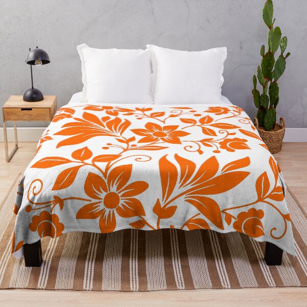 Item preview, Night Garden Flowers (Orange) designed and sold by Summer-Winter.