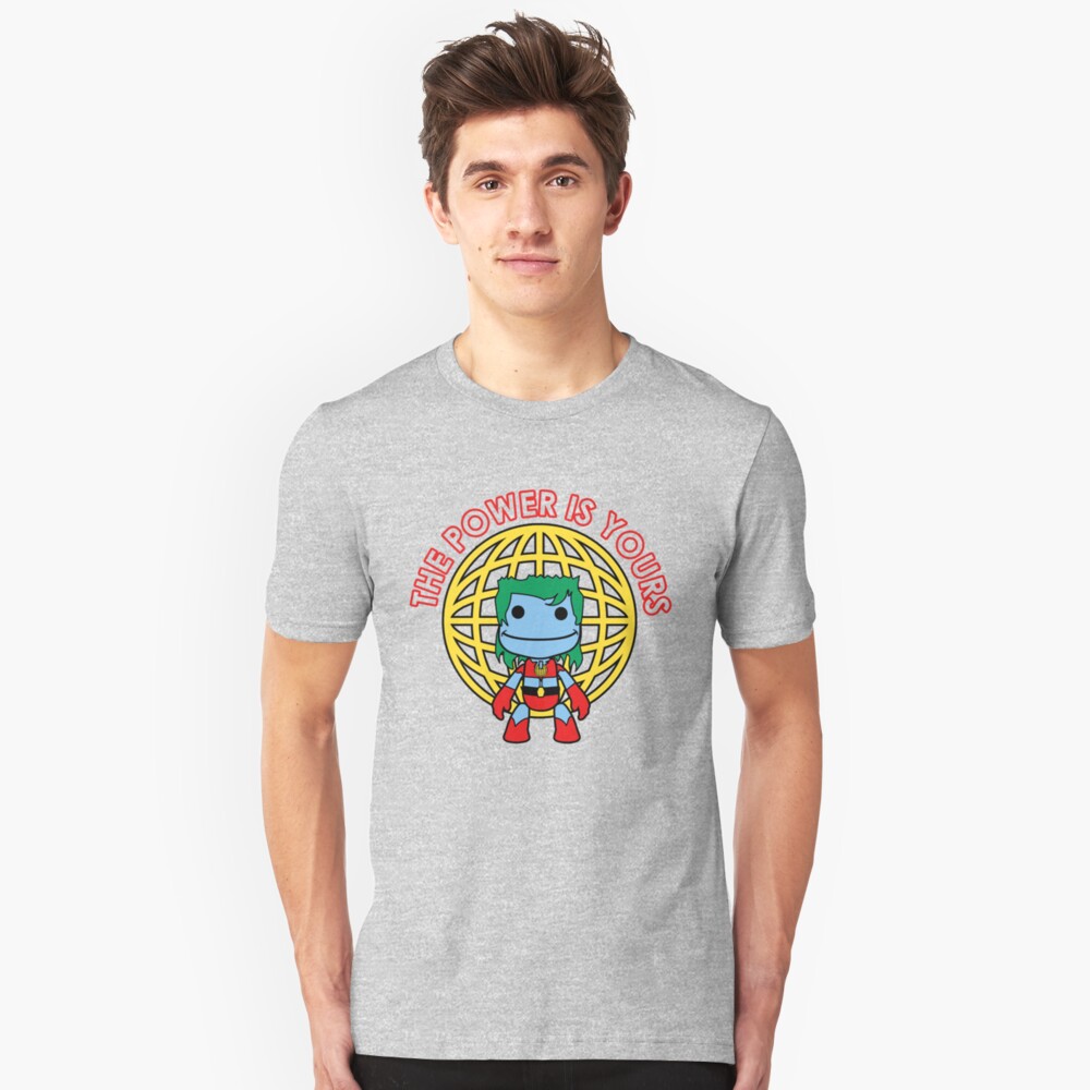 Captain Little Big Planet - Multiple Colors - Red Text Slim Fit T-Shirt