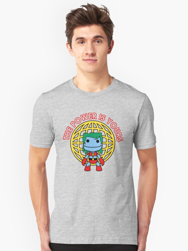 Alternate view of Captain Little Big Planet - Multiple Colors - Red Text Slim Fit T-Shirt