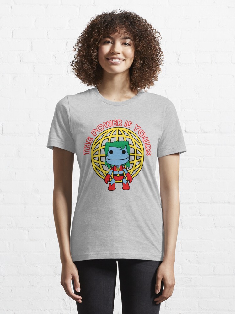 Alternate view of Captain Little Big Planet - Multiple Colors - Red Text Essential T-Shirt