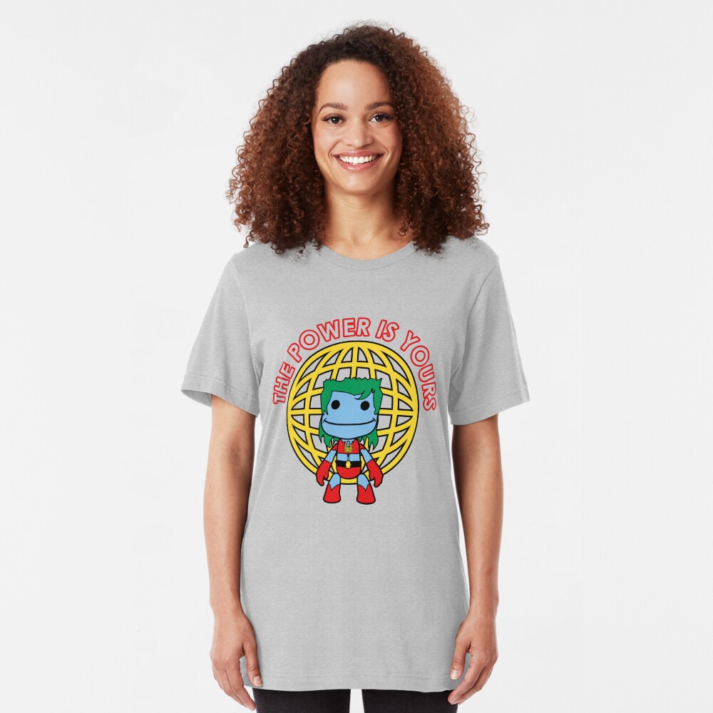 Captain Little Big Planet - Multiple Colors - Red Text Slim Fit T-Shirt