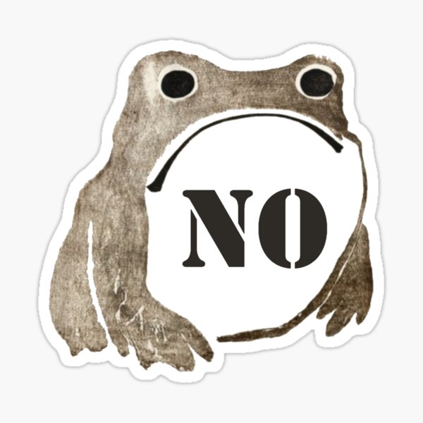 Fat Frog Sticker Animal Sticker Frog Sticker Cute Sticker Tiktok Sticker  Laptop Vinyl Sticker Decal 