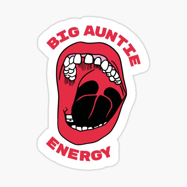 Big Auntie Energy Laugh Sticker