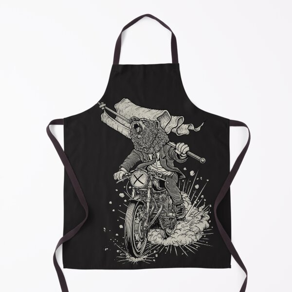 Item preview, cafe racer bear biker burnout designed and sold by Winya.