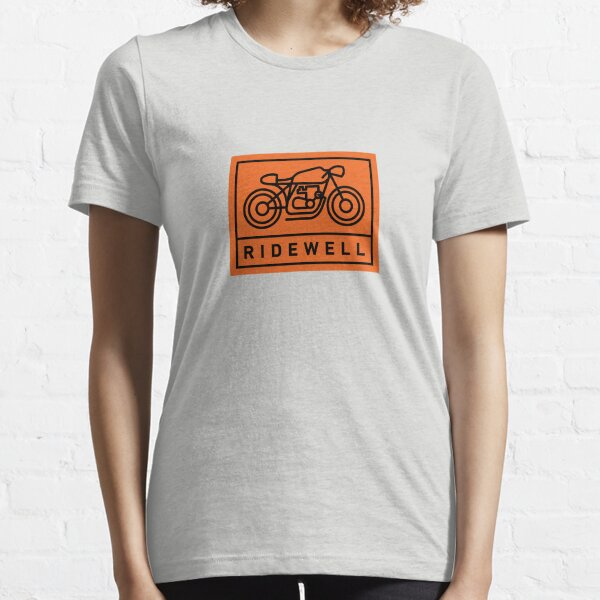 RIDEWELL Logo - Black on Orange Essential T-Shirt