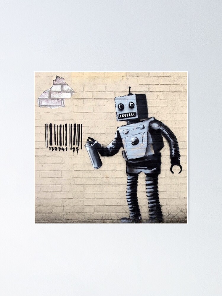 Robot Barcode BanSky | Poster