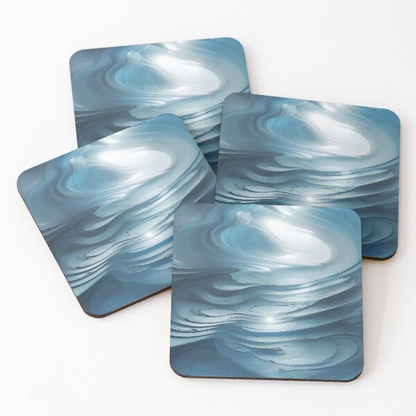 Item preview, Blue White Ice Swirl Glacial Caves designed and sold by deniselynnimage.