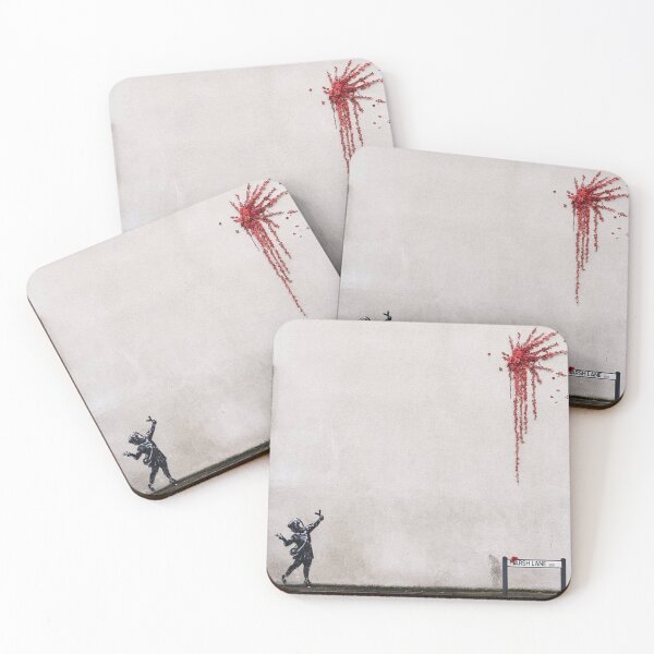 Item preview, Children Shot Red Ball Bansky Art designed and sold by VrandaebithA.