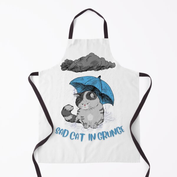 Item preview, Sad Cat in a Grunge designed and sold by LuckyCatStore.
