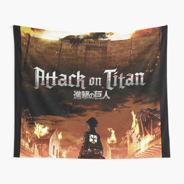 Fight With Tittan Tapestry