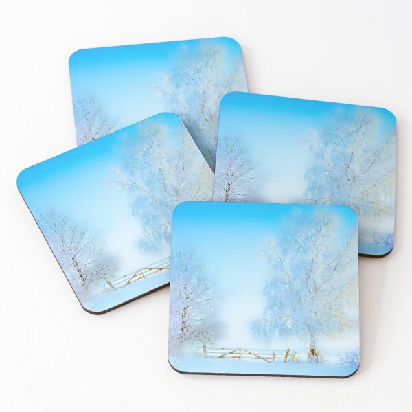 Item preview, Winter Landscape  "Trees with fence" designed and sold by Manfred Belau.