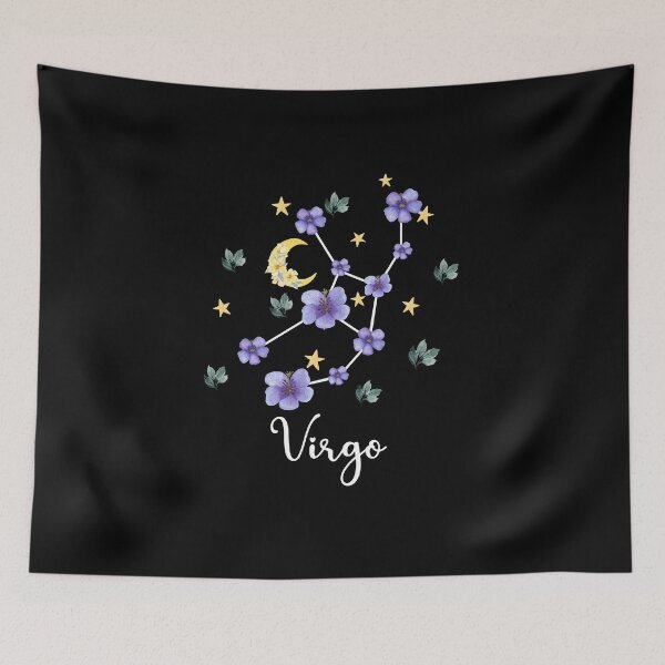 Item preview, Virgo Zodiac Wildflower Constellation designed and sold by GeeHanz.