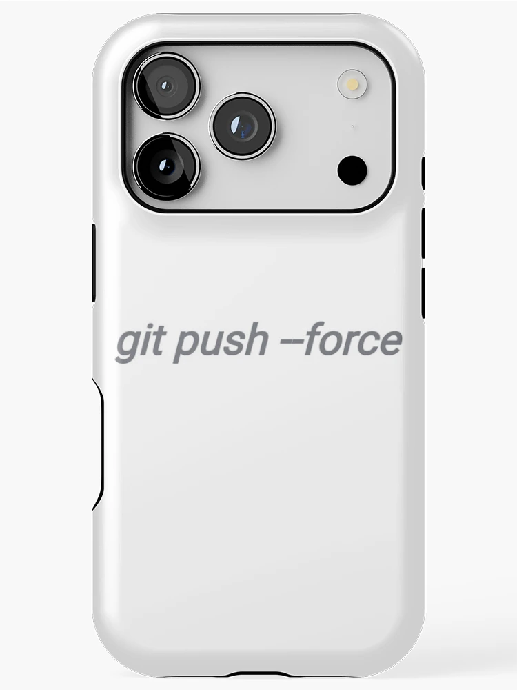 Thumbnail 1 of 4, iPhone Case, git github git push command sticker designed and sold by developerfriday.