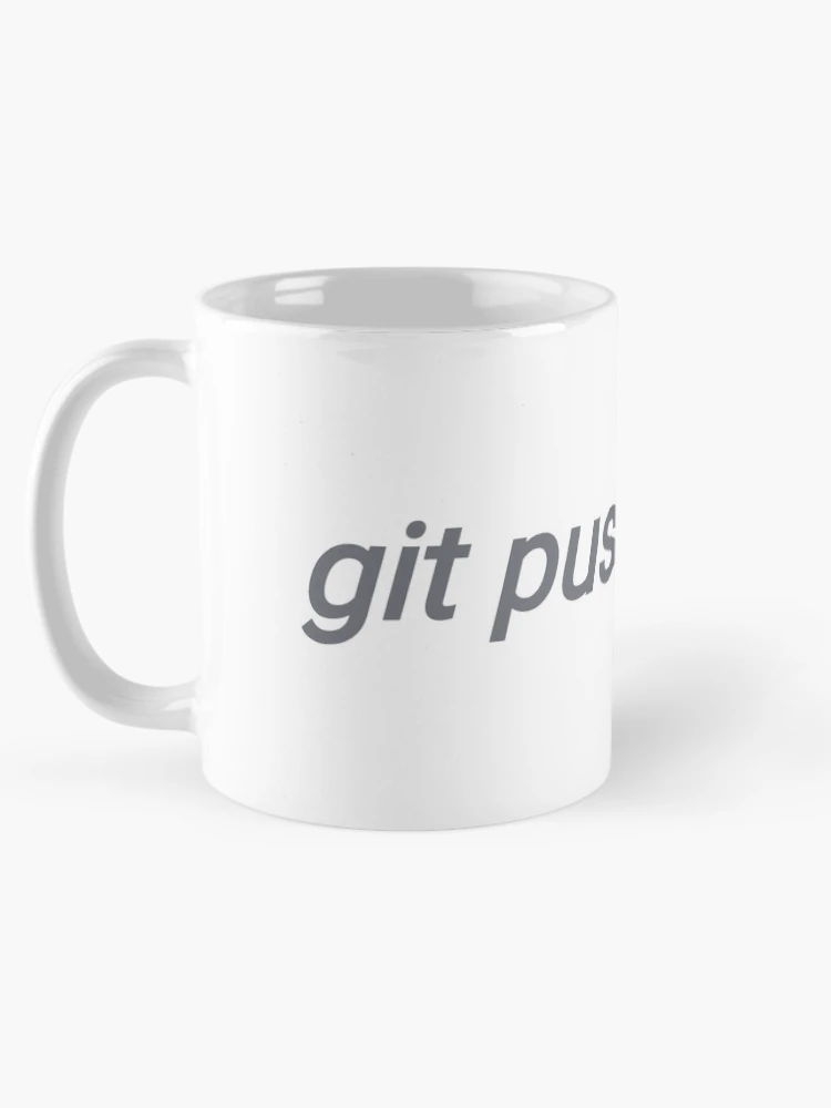 Thumbnail 5 of 6, Coffee Mug, git github git push command sticker designed and sold by developerfriday.