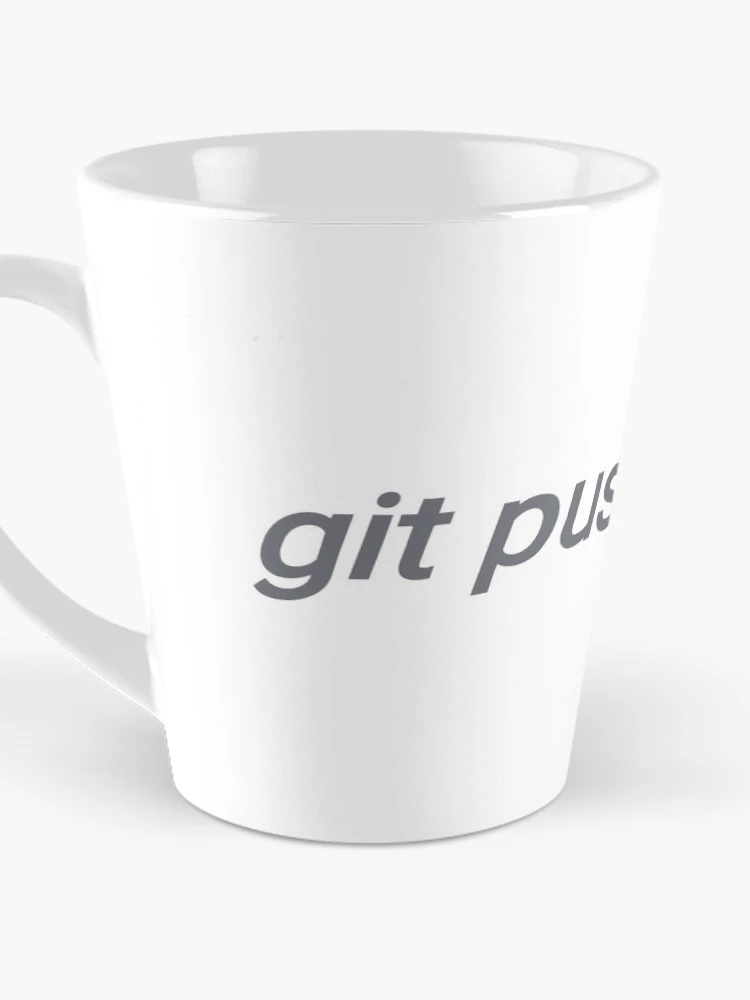 Thumbnail 3 of 4, Coffee Mug, git github git push command sticker designed and sold by developerfriday.