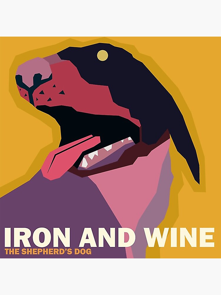 "IRON AND WINE" Sticker for Sale by pippincierra Redbubble