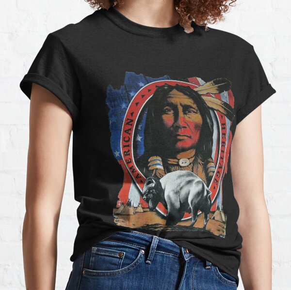 Native American Heritage Month Indian Buffalo   Classic T-Shirt