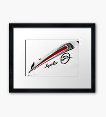 1962 Chevy Impala detail - High Contrast Framed Print