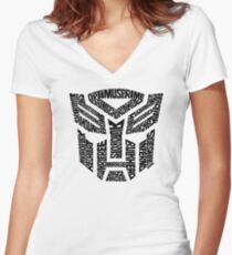 Transformers Autobots Women's Fitted V-Neck T-Shirt