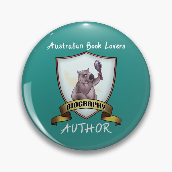 Item preview, ABL biography author - white text designed and sold by AusBookLovers.