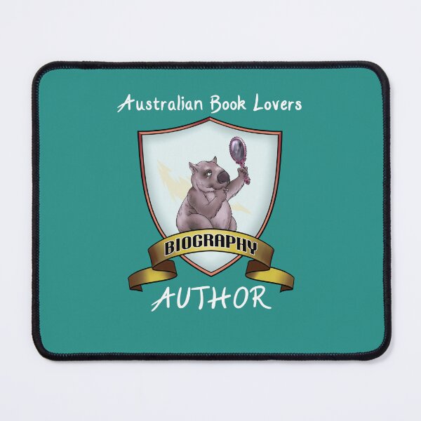 Item preview, ABL biography author - white text designed and sold by AusBookLovers.
