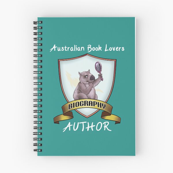 Item preview, ABL biography author - white text designed and sold by AusBookLovers.