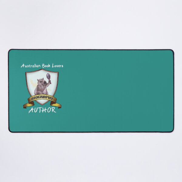 Item preview, ABL biography author - white text designed and sold by AusBookLovers.