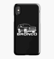 1980-1986 Ford Bronco w/logo, white print iPhone Case/Skin